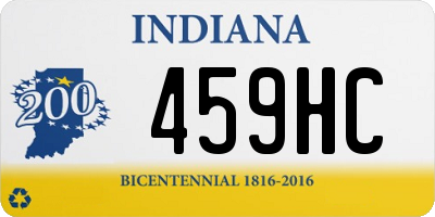 IN license plate 459HC