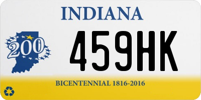 IN license plate 459HK