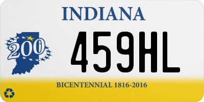 IN license plate 459HL