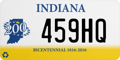 IN license plate 459HQ