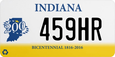 IN license plate 459HR