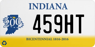 IN license plate 459HT