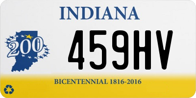 IN license plate 459HV