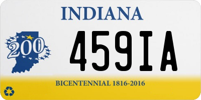 IN license plate 459IA