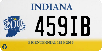 IN license plate 459IB
