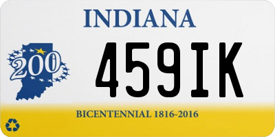 IN license plate 459IK