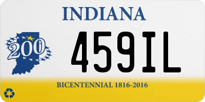 IN license plate 459IL
