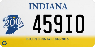 IN license plate 459IO