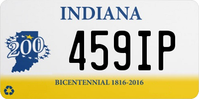 IN license plate 459IP