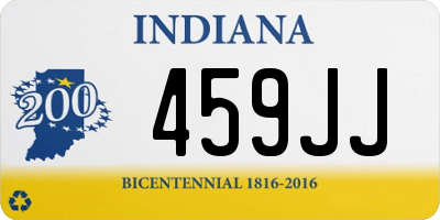 IN license plate 459JJ