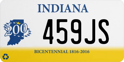 IN license plate 459JS