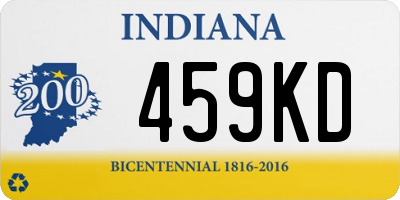 IN license plate 459KD