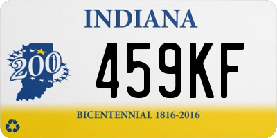 IN license plate 459KF