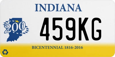 IN license plate 459KG