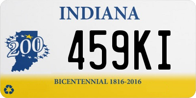 IN license plate 459KI