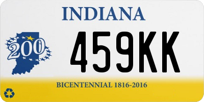 IN license plate 459KK