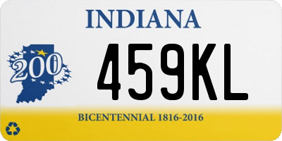 IN license plate 459KL