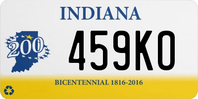 IN license plate 459KO