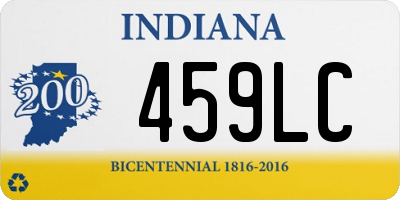 IN license plate 459LC