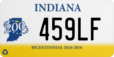 IN license plate 459LF