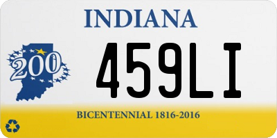 IN license plate 459LI