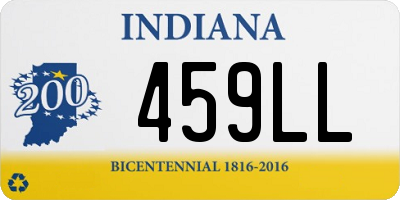 IN license plate 459LL