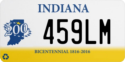 IN license plate 459LM