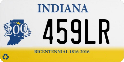 IN license plate 459LR