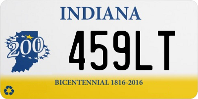 IN license plate 459LT