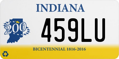 IN license plate 459LU