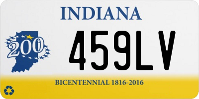 IN license plate 459LV