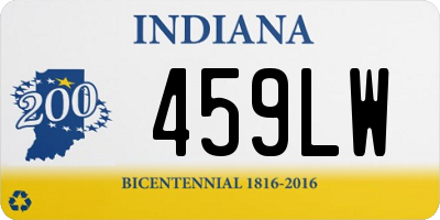 IN license plate 459LW