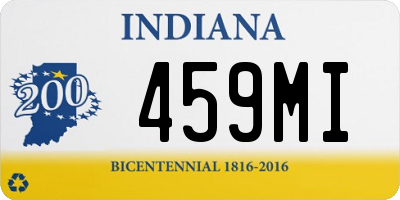 IN license plate 459MI