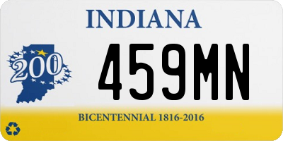 IN license plate 459MN