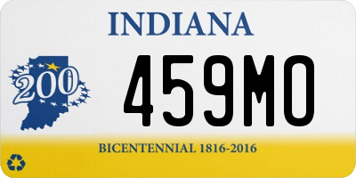 IN license plate 459MO