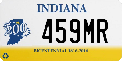 IN license plate 459MR