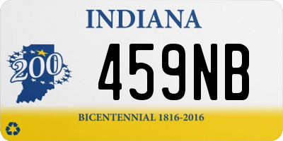 IN license plate 459NB