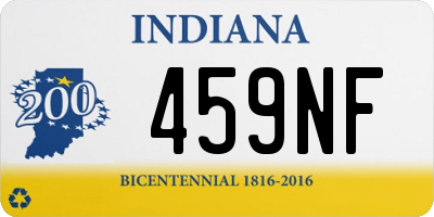 IN license plate 459NF