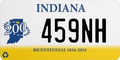 IN license plate 459NH
