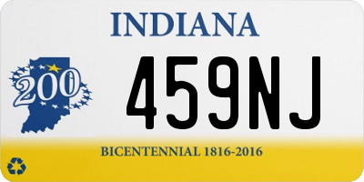 IN license plate 459NJ