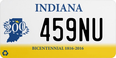 IN license plate 459NU