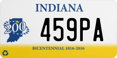 IN license plate 459PA