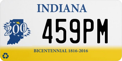 IN license plate 459PM