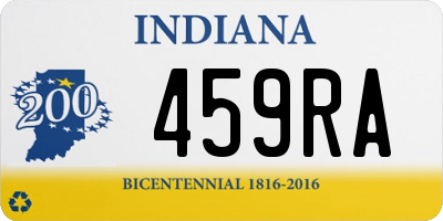 IN license plate 459RA