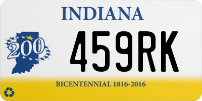 IN license plate 459RK