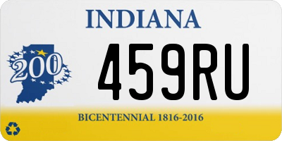 IN license plate 459RU