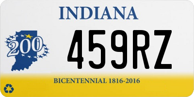 IN license plate 459RZ