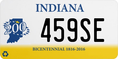 IN license plate 459SE