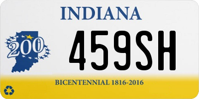 IN license plate 459SH