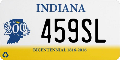 IN license plate 459SL